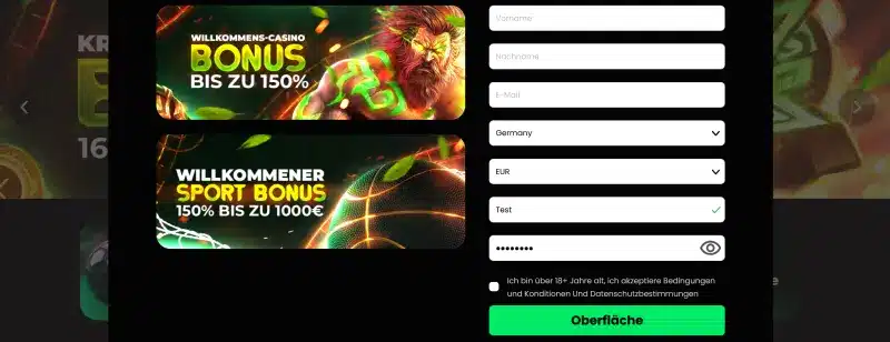 Velobet Casino Registrierung