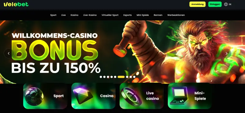 Velobet Casino von Santeda International B.V